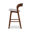 CBS12741-NX 65cm Walnut Bar Stool - Naxos Beige