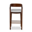 CBS12741-NX 65cm Walnut Bar Stool - Naxos Beige