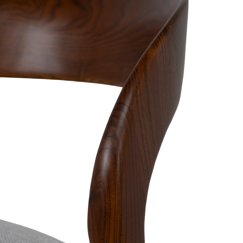 CBS12741-NX 65cm Walnut Bar Stool - Naxos Beige