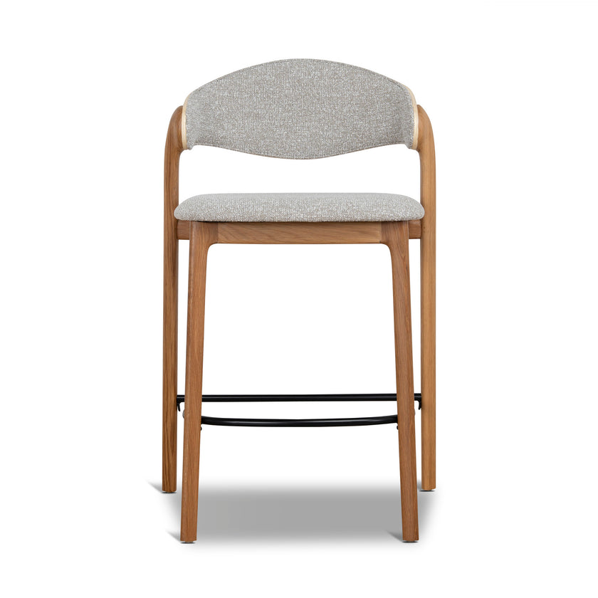 CBS12769-SD 65cm Natural Barstool - Drift Grey (Set of 2)