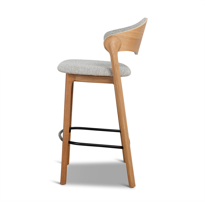 CBS12769-SD 65cm Natural Barstool - Drift Grey (Set of 2)