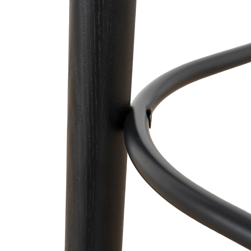 CBS12772-SD 65cm Barstool - Full Black (Set of 2)