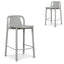 CBS12773-SD 65cm Barstool - Light Grey (Set of 2)