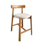 CBS12785-HN 65cm Natural Barstool - Califonia Beige (Set of 2)