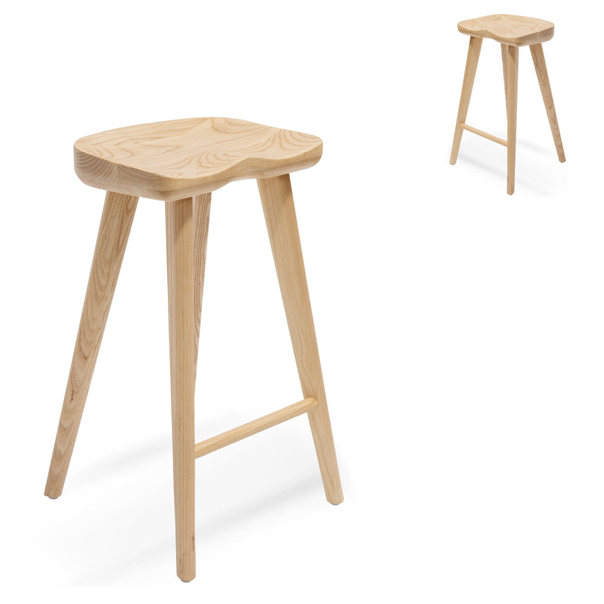 CBS2985-SU - Wooden Low Stool 45cm  - Black