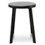 CBS2941-NH 46cm Wooden Seat Low Stool - Full Black (Set of 2)