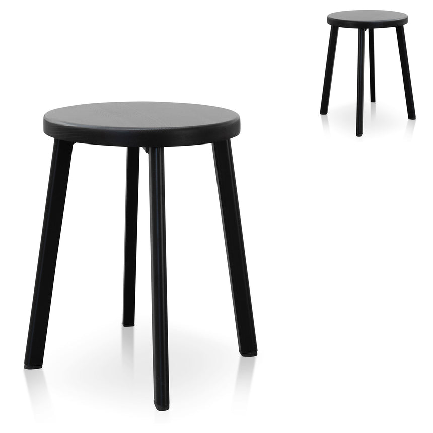CDC10564-LJ Black ELM Dining Chair - Dawn Beige (Set of 2)