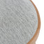 Ex Display - CBS6665-SD 65cm Bar Stool - Natural with Grey Seat