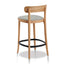 Ex Display - CBS6665-SD 65cm Bar Stool - Natural with Grey Seat