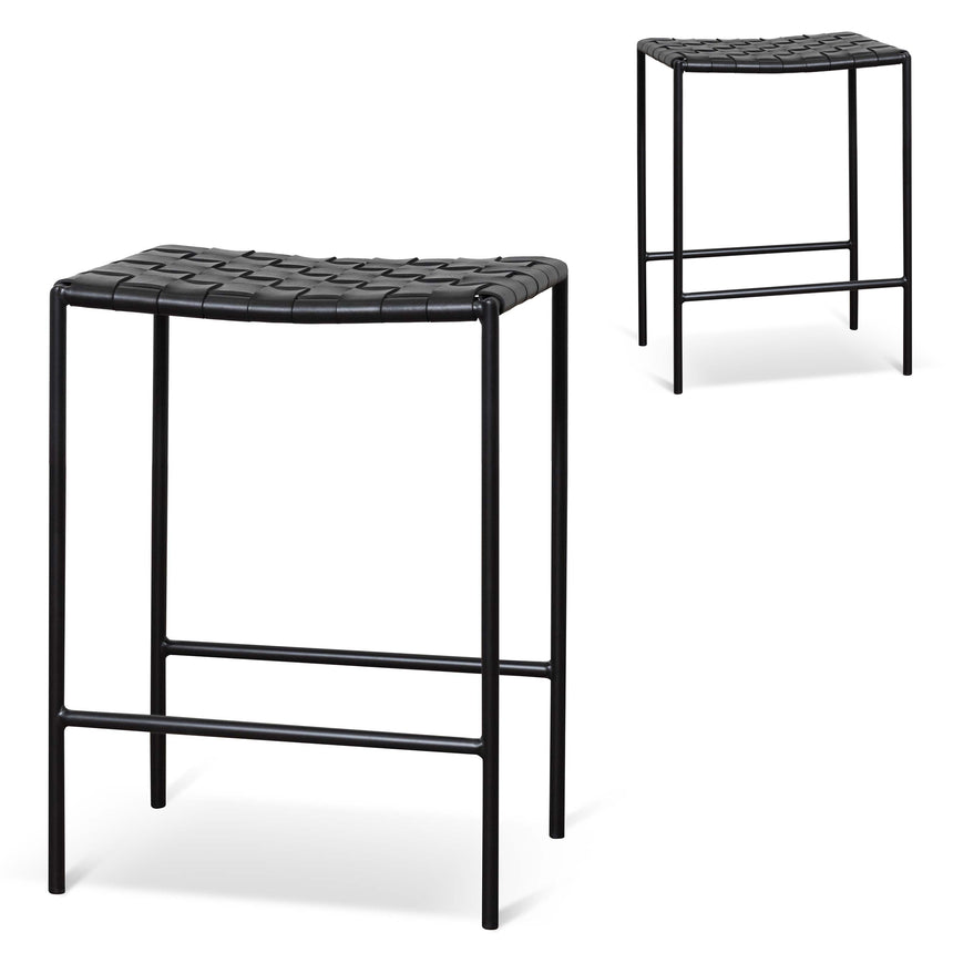 CBS2013-SE 80cm Bar Stool in Black Fabric (Set of 2)