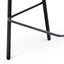 Ex Display - CBS6766-SD 75cm Fabric Bar Stool - Black Legs