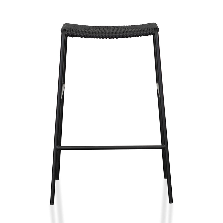 Ex Display - CBS6999-NH 65cm Rattan Barstool - Full Black