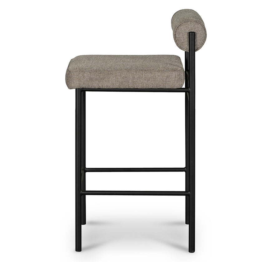 CBS8169-FH 65cm Fabric Bar Stool - Spec Smoke Grey (Set of 2)