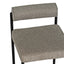 CBS8169-FH 65cm Fabric Bar Stool - Spec Smoke Grey (Set of 2)