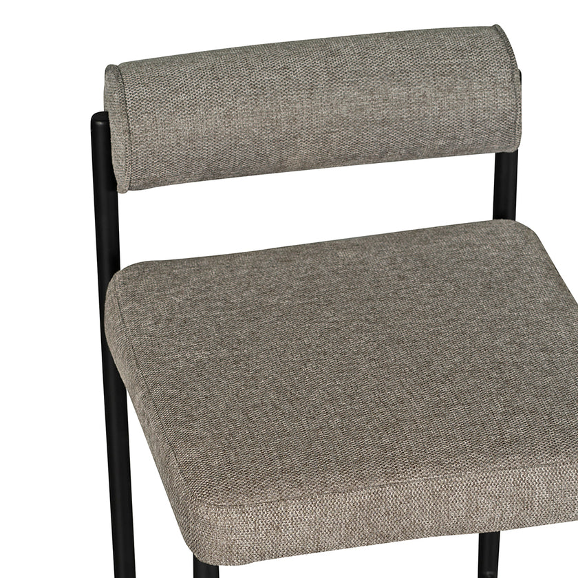 CBS8169-FH 65cm Fabric Bar Stool - Spec Smoke Grey (Set of 2)