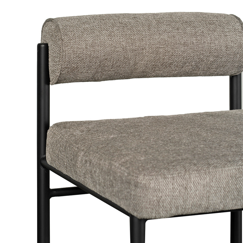CBS8169-FH 65cm Fabric Bar Stool - Spec Smoke Grey (Set of 2)
