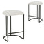 CBS8174-FH 65cm Bar Stool - Cottage White Boucle (Set of 2)