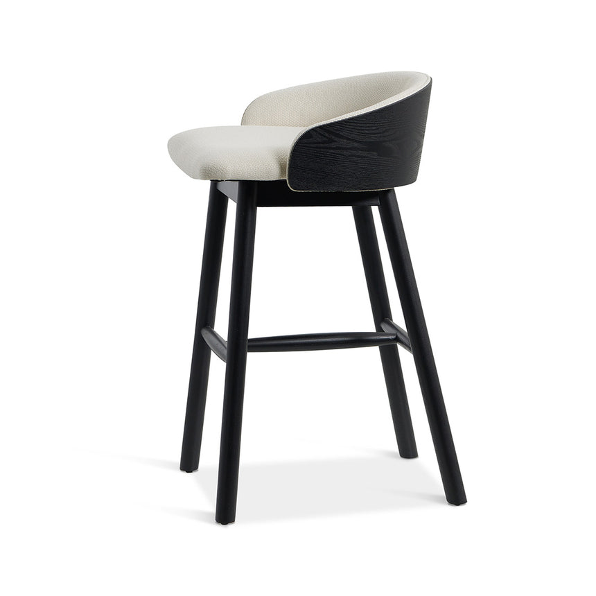 CBS8248-DR 65cm Black Bar Stool - Beige