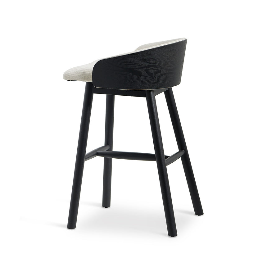 CBS8248-DR 65cm Black Bar Stool - Beige