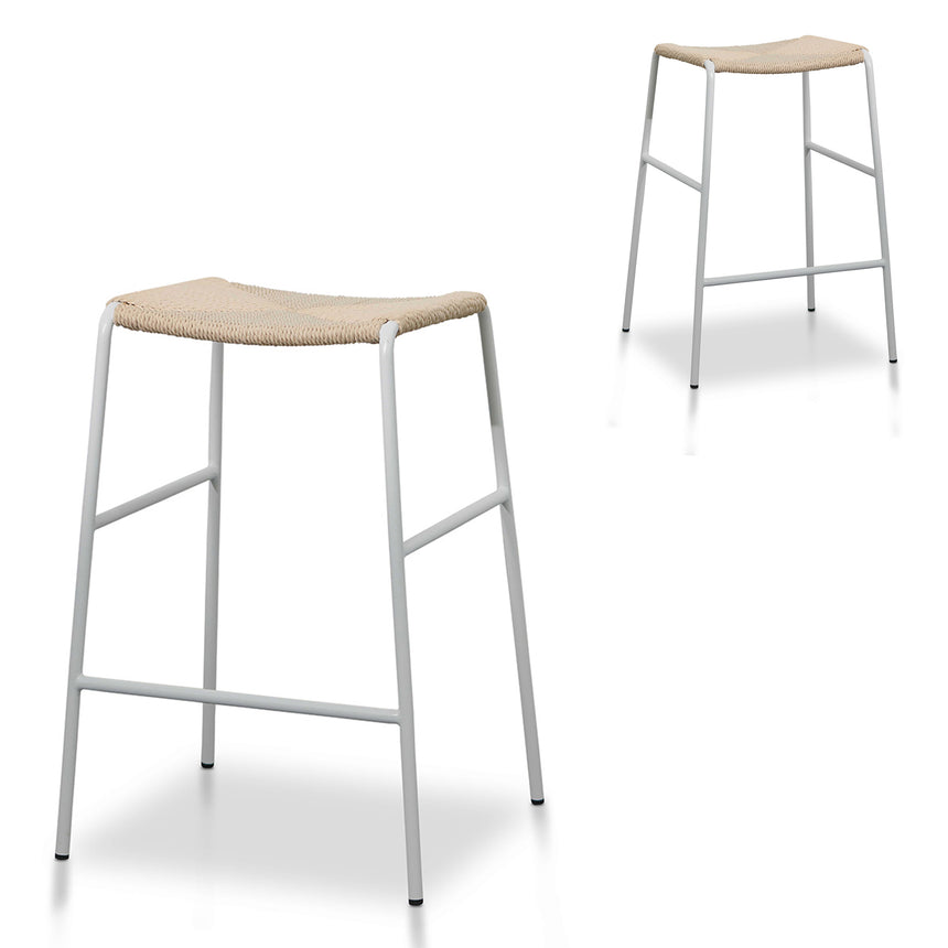 CBS8633-SE - 68cm Fabric Bar Stool - Spec Charcoal - (Set of 2)