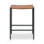 CBS8347-SU Black Frame Bar stool - Tan (Set of 2)