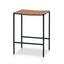 CBS8347-SU Black Frame Bar stool - Tan (Set of 2)