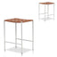 CBS8348-SU White Frame Bar stool - Tan (Set of 2)
