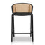CBS8376-SD Fabric Bar Stool - Black Legs (Set of 2)