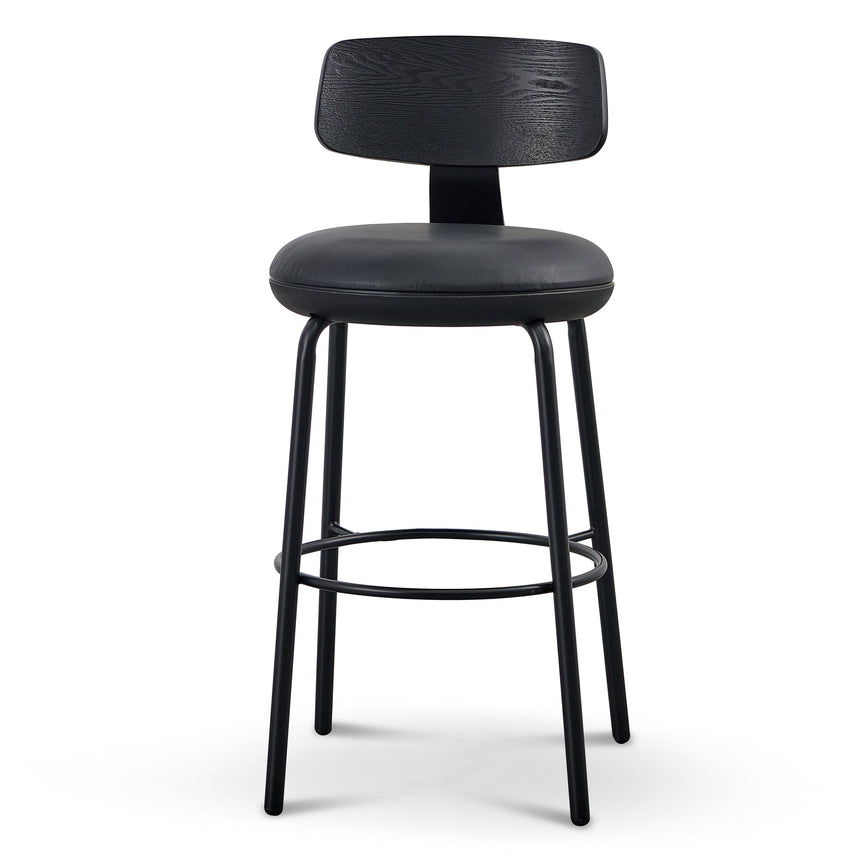 CBS10125-FH Fabric Bar Stool - Full Black