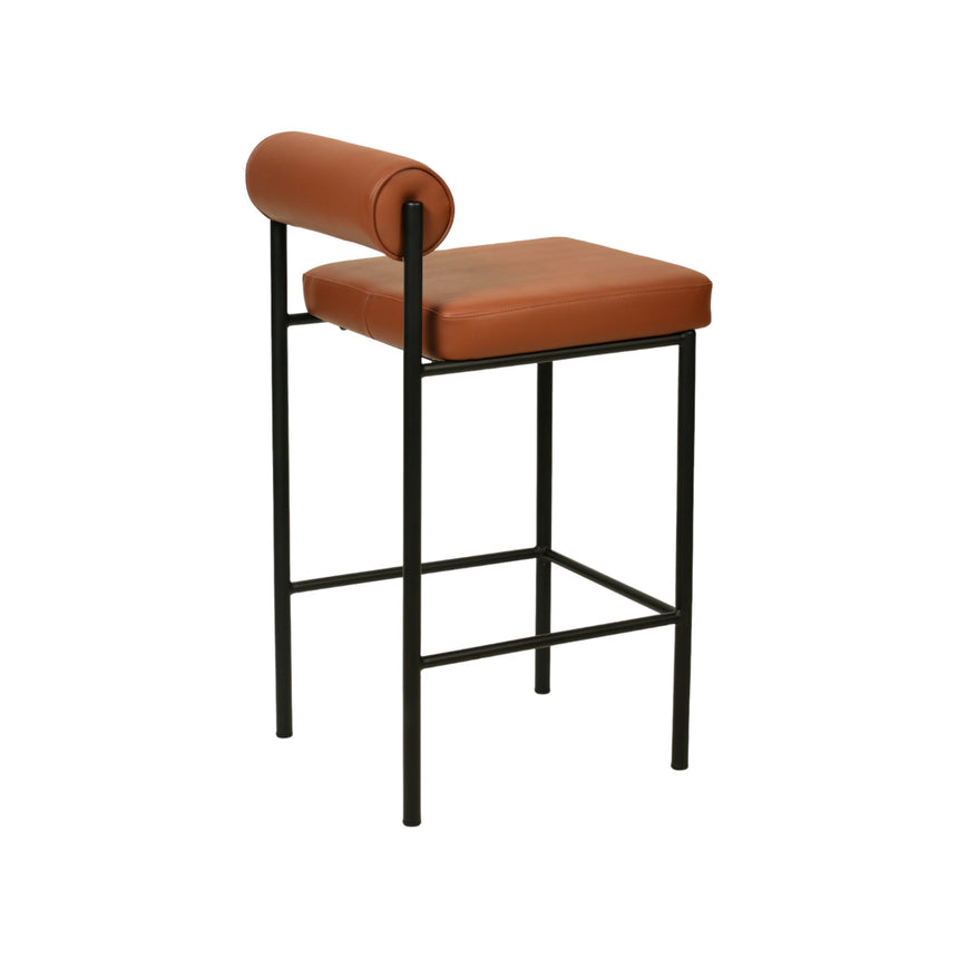CBS8418-FH 65cm Fabric Bar Stool - Brown (Set of 2)