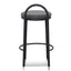 CBS8457-FH 63cm Fabric Bar Stool - Charcoal Grey (Set of 2)