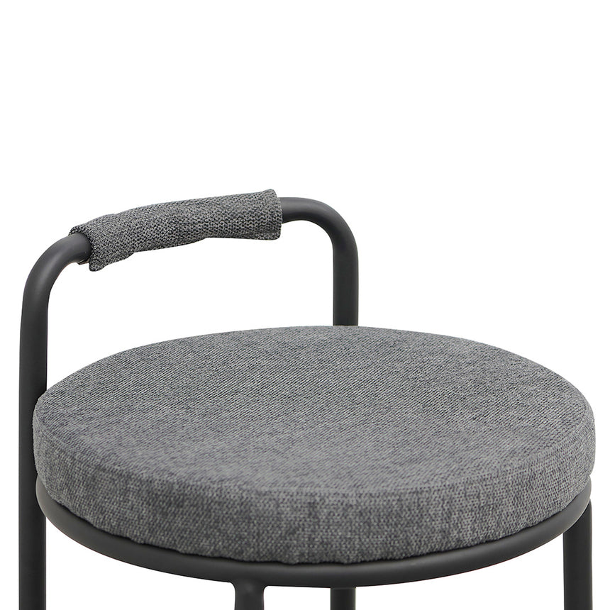 Ex Display - CBS8460-FHx2 65cm Bar Stool - Charcoal Grey