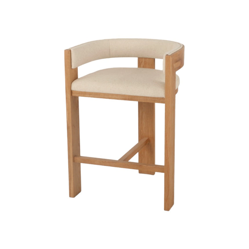 CBS10125-FH Fabric Bar Stool - Full Black