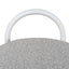 CBS8599-FH 63cm White Frame Bar Stool - Clay Grey (Set of 2)