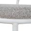 CBS8599-FH 63cm White Frame Bar Stool - Clay Grey (Set of 2)