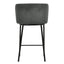 CBS8601-FHx2 65cm Bar Stool - Charcoal Grey (Set of 2)