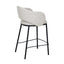CBS8605-FHx2 65cm Black Bar Stool - Clay Grey (Set of 2)