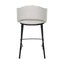 CBS8605-FHx2 65cm Black Bar Stool - Clay Grey (Set of 2)