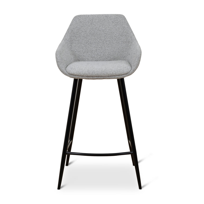 CBS8632-SE - 68cm Fabric Bar Stool - Spec Grey - (Set of 2)