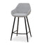 CBS8632-SE - 68cm Fabric Bar Stool - Spec Grey - (Set of 2)