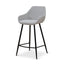 CBS8632-SE - 68cm Fabric Bar Stool - Spec Grey - (Set of 2)