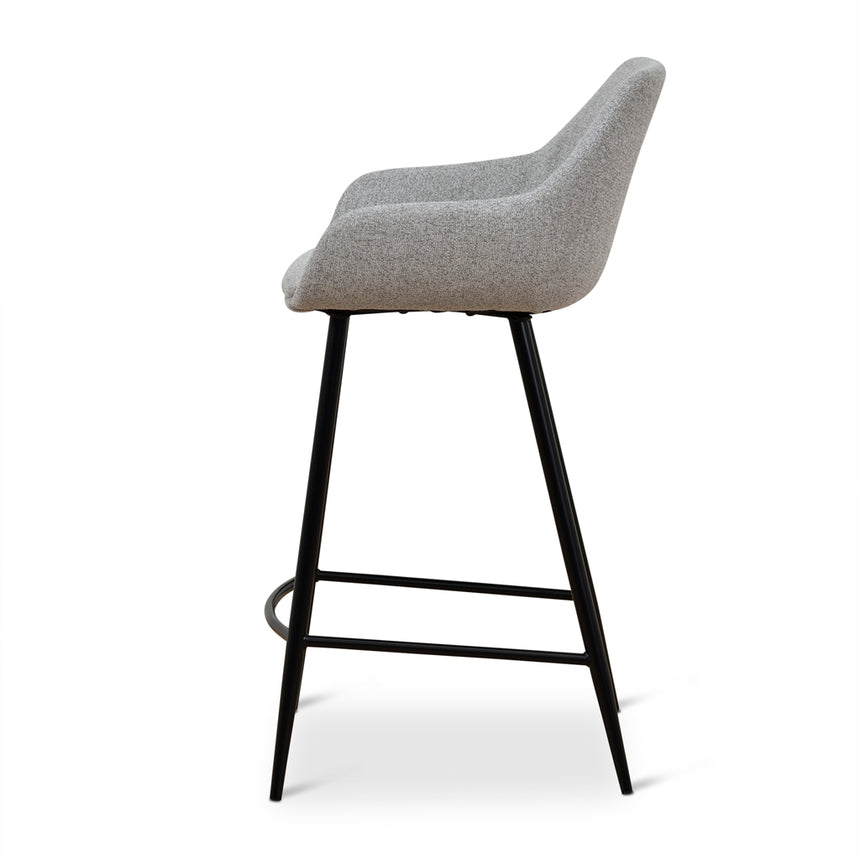 CBS8632-SE - 68cm Fabric Bar Stool - Spec Grey - (Set of 2)