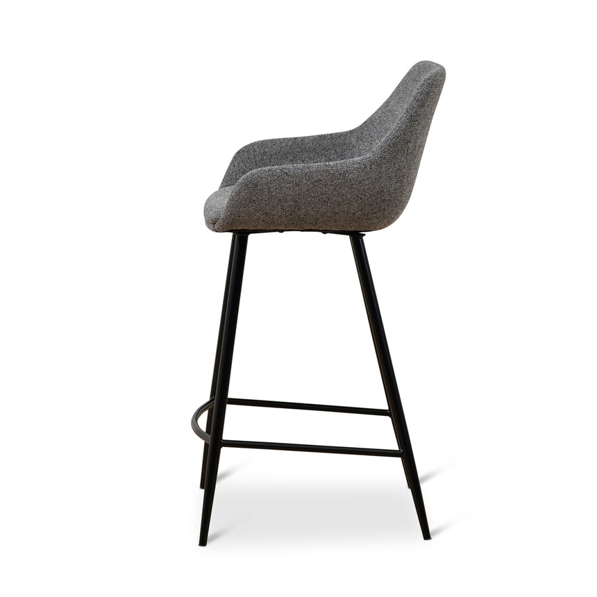 CBS8633-SE - 68cm Fabric Bar Stool - Spec Charcoal - (Set of 2)