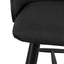 CBS8687-DR 65cm Bar Stool - Full Black