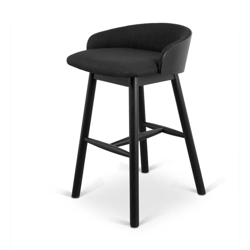CBS10125-FH Fabric Bar Stool - Full Black