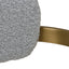 CBS8761-KS 65cm Brushed Gold Bar Stool - Grey Boucle