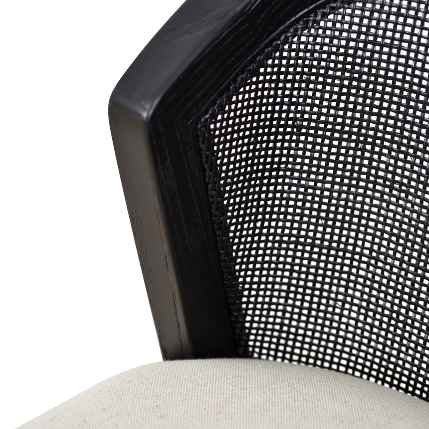 CBS10565-LJ Black Elm Barstool - Dawn Beige