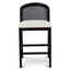 CBS10565-LJ Black Elm Barstool - Dawn Beige