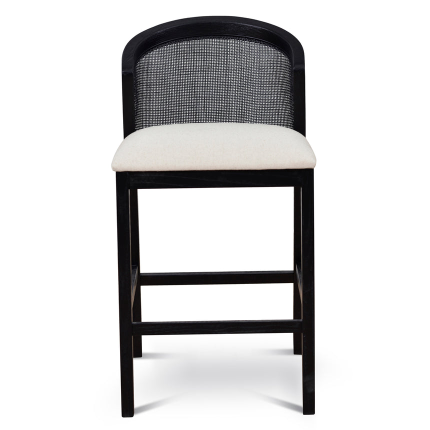 CBS10565-LJ Black Elm Barstool - Dawn Beige
