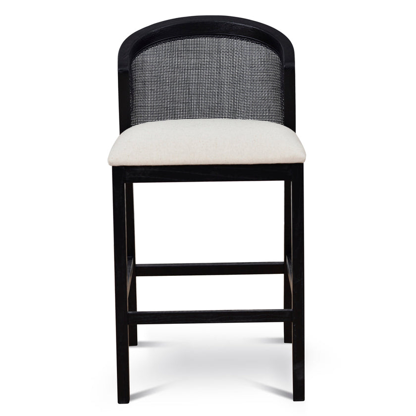CBS10565-LJ Black Elm Barstool - Dawn Beige